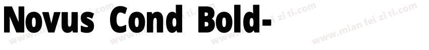 Novus Cond Bold字体转换